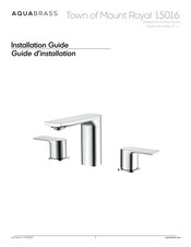 aquabrass Town of Mount Royal 15016 Guide D'installation