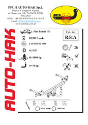 AUTO-HAK R51A Instructions De Montage