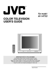 JVC AV-14F703 Manuel D'instructions
