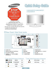 Samsung LN52A540P2F Guide D'installation Rapide
