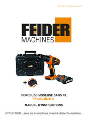 FEIDER Machines FPV20V2B2B-A Manuel D'instructions