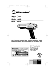 MHT Milwaukee 2000D Guide D'utilisation