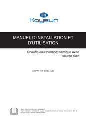 Kaysun COMPAK KHP 35/300 ACS1 Manuel D'installation Et D'utilisation