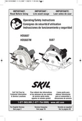 Skil 5587 Consignes De Sécurité/D'utilisation