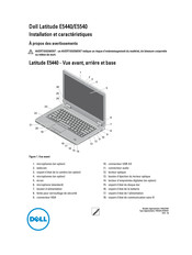 Dell Latitude E5540 Installation Et Caractéristiques