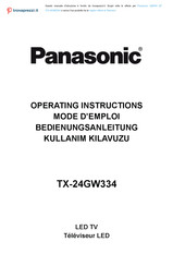 Panasonic TX-24GW334 Mode D'emploi