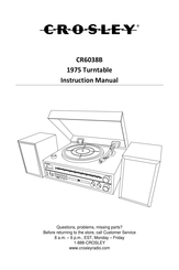 Crosley CR6038B Manuel D'utilisation