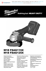 Milwaukee M18 FSAG125X Notice Originale