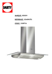 Bosch DIA096751 Mode D'emploi Et Notice De Montage