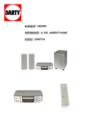 Denon S-301 Mode D'emploi