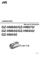 JVC Everio GZ-HM450 Manuel D'utilisation