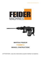 FEIDER Machines F1050MPI-A Manuel D'instructions