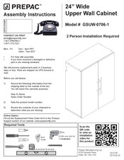 Prepac GSUW-0706-1 Instructions D'assemblage