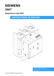 Siemens 3AK7 Instructions De Service