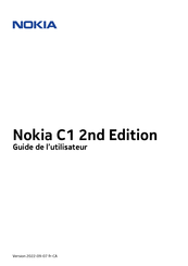 Nokia C1 2nd Edition Guide De L'utilisateur