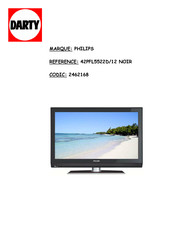 Philips 42PFL5522D/12 Manuel De L'utilisateur