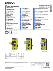 Siemens SIRIUS 3SF5402-1AA03 Instructions De Service Originales