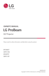LG ProBeam BF60PST Manuel D'utilisation