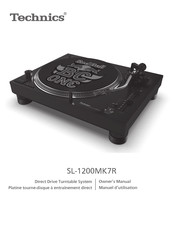 Panasonic Technics SL-1200MK7R Manuel D'utilisation