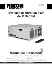 Rikon 62-1100 Manuel De L'utilisateur