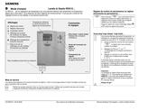 Siemens Landis & Staefa RDD10 Serie Mode D'emploi