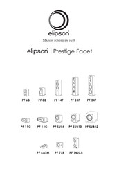 Elipson Prestige Facet PF SUB12 Mode D'emploi