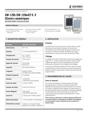 CAMDEN CM-120W Instructions D'installation