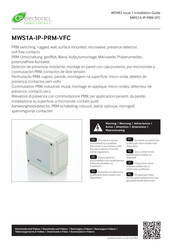 CP Electronics MWS1A-IP-PRM-VFC Guide D'installation