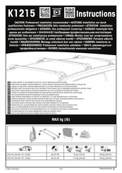 Yakima K1215 Instructions D'installation