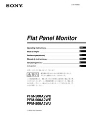 Sony PFM-500A2WE Mode D'emploi