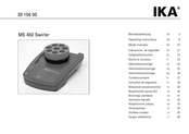 IKA MS 450 Swirler Mode D'emploi