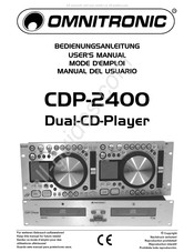 Omnitronic CDP-2400 Mode D'emploi