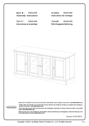 Walker Edison WQ52C4DR Instructions De Montage