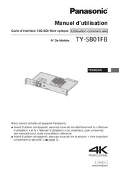 Panasonic TY-SB01FB Manuel D'utilisation