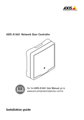 Axis Communications A1601 Instructions D'installation