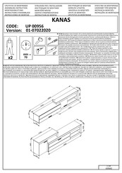 Dedeman KANAS UP 00956 Instructions D'assemblage