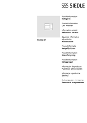 SSS Siedle NG 602-01 Information Produit