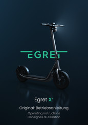 Egret X+ Consignes D'utilisation