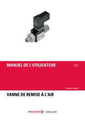 Pfeiffer Vacuum PM Z01 290-T Manuel De L'utilisateur