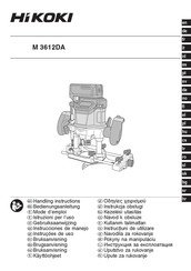 HIKOKI M 3612DA Mode D'emploi