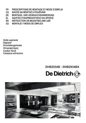 De Dietrich DHB2934B Prescriptions De Montage Et Mode D'emploi