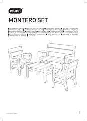 Keter MONTERO 17205049 Consignes De Montage