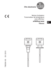 IFM Electronic efector600 TD Série Notice D'utilisation