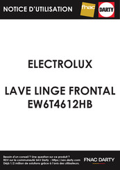 Electrolux EW6T4612HB Notice D'utilisation