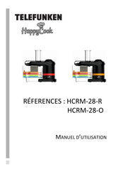 Telefunken HappyCook HCRM-28-R Manuel D'utilisation