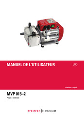 Pfeiffer Vacuum MVP 015-2 Manuel De L'utilisateur