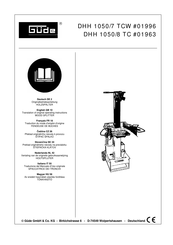 Güde DHH 1050/7 TCW Traduction Du Mode D'emploi D'origine