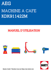 AEG KDE912922 Mode D'emploi