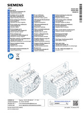 Siemens SIRIUS 3RA2943-2BB1 Instructions De Service Originales