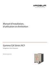 Robur GA ACF60-00 Manuel D'installation, D'utilisation Et D'entretien